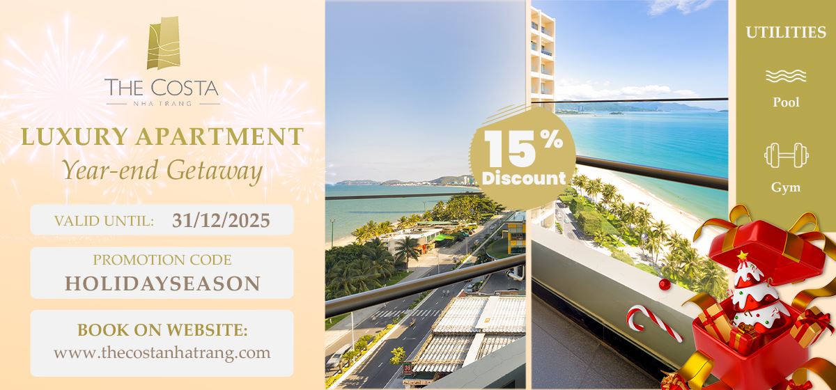 [HOLIDAYSEASON] Ưu đãi cuối năm – Giảm 15% khi đặt phòng trực tiếp trên website